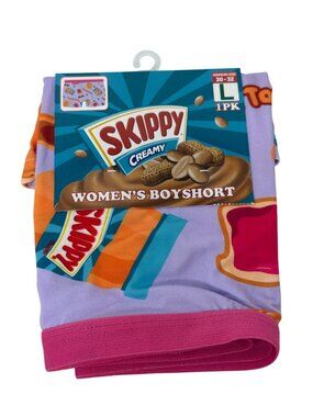 Skippy Creamy Peanut Butter Toast Women's Boyshort Size Large NWT